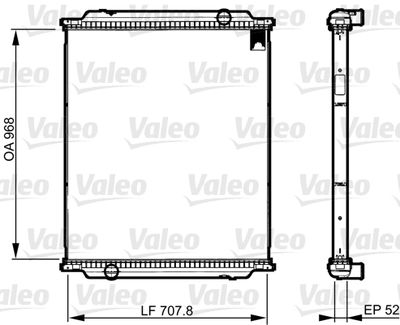 сетка радиатора, охлаждение двигателя VALEO 733520