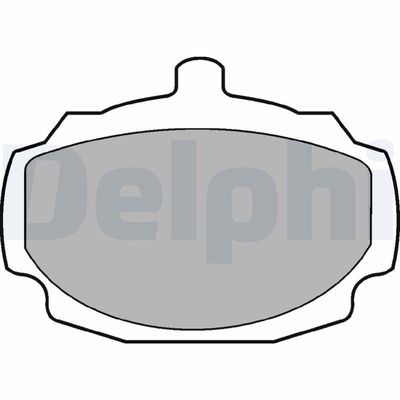 Bremžu uzliku kompl., Disku bremzes DELPHI LP7