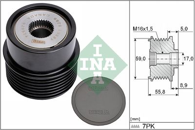 Механизм свободного хода генератора Schaeffler INA 535 0354 10