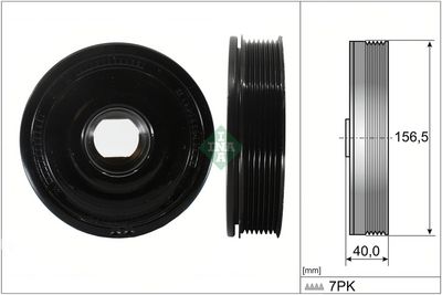 Ременный шкив, коленчатый вал Schaeffler INA 544018710