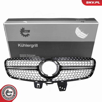 grill Mercedes Diament,czarny połysk,MERCEDES V-klasa (W447, 2019+),BRAK OE ESEN SKV 66SKV618
