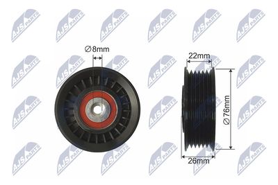 Spriegotājrullītis, Ķīļrievu siksna NTY RNK-VW-029