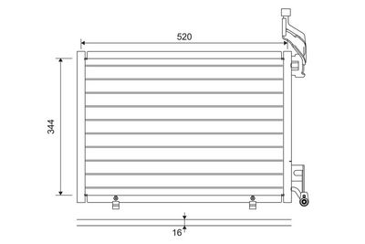 Конденсатор, кондиционер VALEO 814075