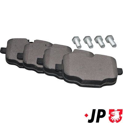 Bremžu uzliku kompl., Disku bremzes JP GROUP 1463701710
