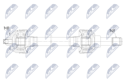 Приводной вал NTY NPW-BM-240