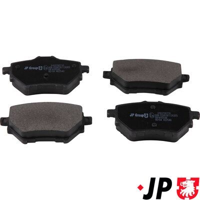 Bremžu uzliku kompl., Disku bremzes JP GROUP 3163700710