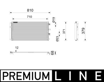 Конденсатор, кондиционер MAHLE AC 1213 000P