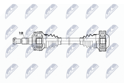 Приводной вал NTY NPW-PS-002