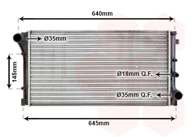 Radiators, Motora dzesēšanas sistēma VAN WEZEL 17002379