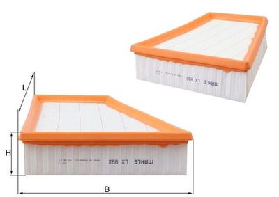 Gaisa filtrs KNECHT LX 998