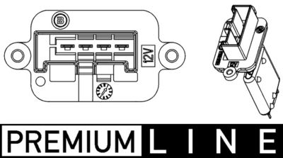 Сопротивление, вентилятор салона MAHLE ABR 88 000P