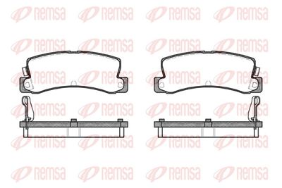 Комплект тормозных колодок, дисковый тормоз REMSA 0214.04