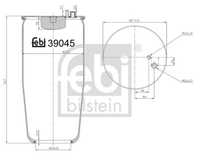 Pneimoatsperes spilvens, Pneimopiekare FEBI BILSTEIN 39045