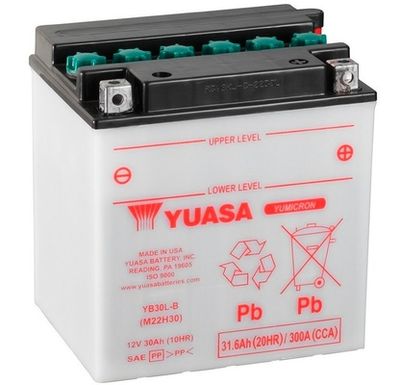 Startera akumulatoru baterija YUASA YB30L-B
