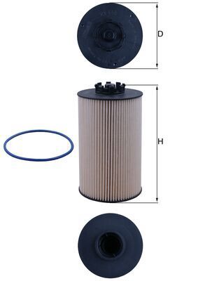 Degvielas filtrs MAHLE KX658D