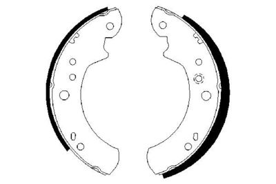 Комплект тормозных колодок BOSCH 0986487309