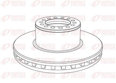 Bremžu diski REMSA NCA1055.20