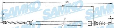 Тросик, cтояночный тормоз SAMKO C0722B