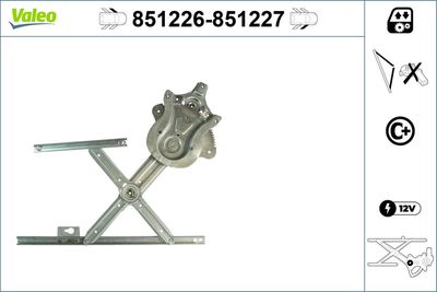 Стеклоподъемник VALEO 851226
