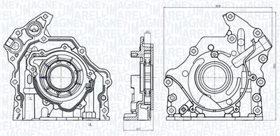 Масляный насос MAGNETI MARELLI 351516000008