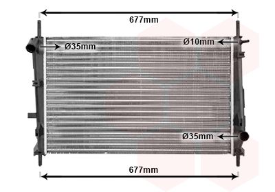 Radiators, Motora dzesēšanas sistēma VAN WEZEL 18002185