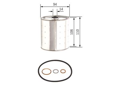Eļļas filtrs BOSCH 1457429170