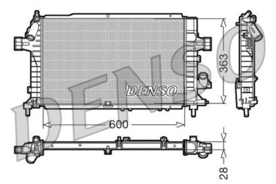Radiators, Motora dzesēšanas sistēma DENSO DRM20104