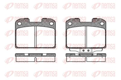 Комплект тормозных колодок, дисковый тормоз REMSA 0476.00
