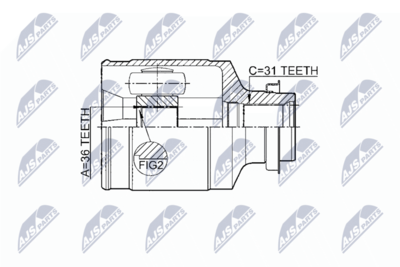 Шарнирный комплект, приводной вал NTY NPW-MZ-046