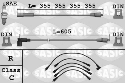 Augstsprieguma vadu komplekts SASIC 9284017