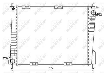 Radiators, Motora dzesēšanas sistēma NRF 53125