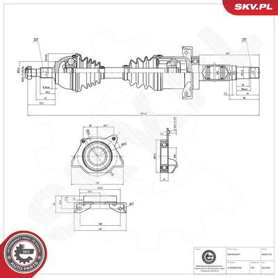 Приводной вал ESEN SKV 40SKV137