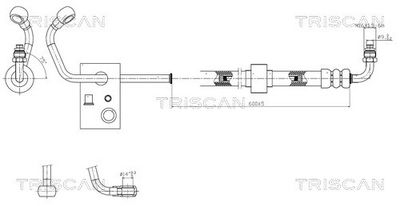 Hidrauliskā šļūtene, Stūres iekārta TRISCAN 8516 23008