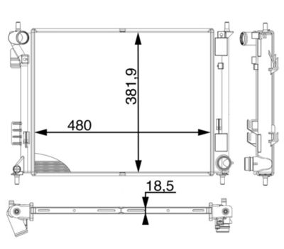 Radiators, Motora dzesēšanas sistēma MAHLE CR 1983 000P