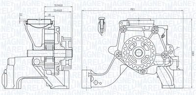 Масляный насос MAGNETI MARELLI 351516000081