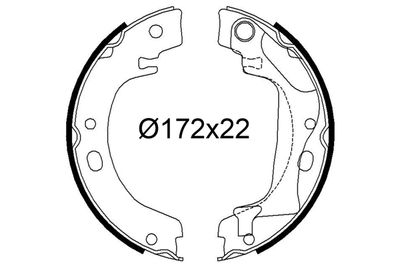 Bremžu loku komplekts VALEO 564239