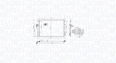 Конденсатор, кондиционер MAGNETI MARELLI 350203104300