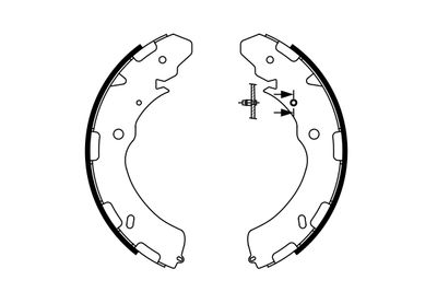 Bremžu loku komplekts BOSCH 0 986 487 758