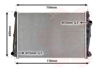 Radiators, Motora dzesēšanas sistēma VAN WEZEL 01002101