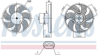 Ventilators, Motora dzesēšanas sistēma NISSENS 850220