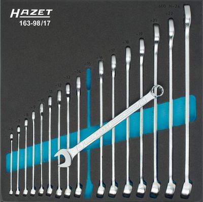 Uzgriežņu atslēgu komplekts HAZET 163-98/17