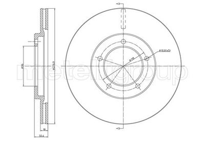 Тормозной диск METELLI 23-0244