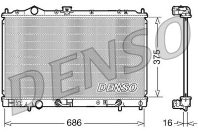 Radiators, Motora dzesēšanas sistēma DENSO DRM45021