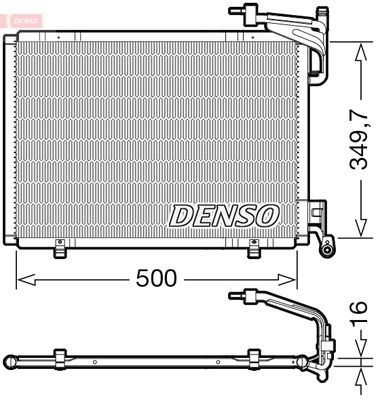 Конденсатор, кондиционер DENSO DCN10055