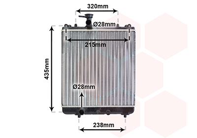 Radiators, Motora dzesēšanas sistēma VAN WEZEL 52002061