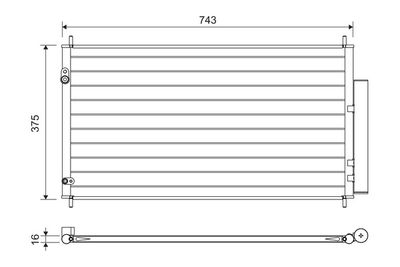 Конденсатор, кондиционер VALEO 822606