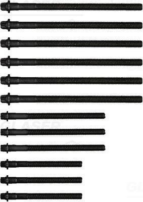 Комплект болтов головки цилидра GLASER T40366-00