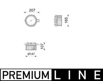 Вентилятор салона MAHLE AB 436 000P