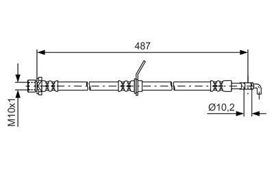Тормозной шланг BOSCH 1 987 481 633