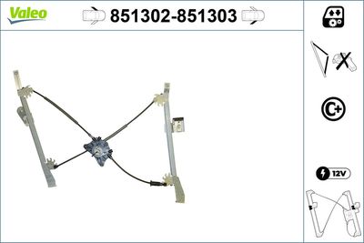 Стеклоподъемник VALEO 851302